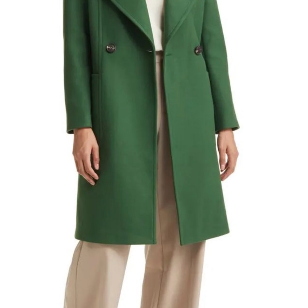 Halogen Green Trench Coat